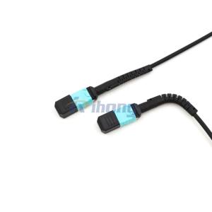 Centro de datos 5G Telcecom 400G 100G MPO 12f 24f <span class=keywords><strong>OM3</strong></span>/<span class=keywords><strong>300</strong></span> OM4 MPO conjunto de cable de conexión con arranque de ajuste de 360 grados - Product Image 6