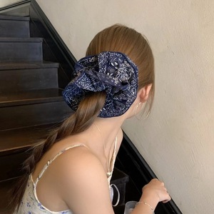Scrunchie en tissu vintage, grande taille, style bohème, antidérapant, confortable, pour femmes - Product Image 4