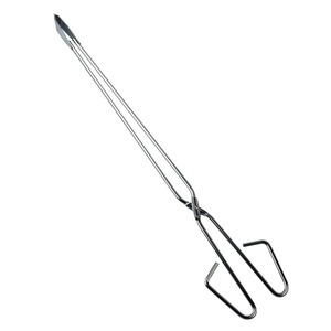 Iron Charcoal Tongs Outdoor BBQ Carbon Clip Extended <strong>Fire</strong> Pincer Household Stove Coal Flat Head Tongs - Product Image 3