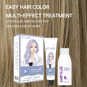 Crème colorante permanente professionnelle pour <span class=keywords><strong>cheveux</strong></span>, fournie par l'usine, vente en gros, longue tenue, 15 couleurs, kit de coloration capillaire non allergène. - Product Image 1