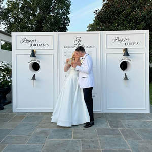 結婚パーティーイベント用カスタムウェディングデコレーションドリンクディスプレイスタンドリングベルシャンパンウォール - Product Image 3