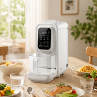 Mixeur Électrique Multifonction 4-en-1 avec Nettoyage Automatique, Faible Bruit, pour Lait Végétal, Lait de Soja et Aliments pour Bébé, Utilisation Domestique