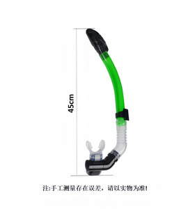 xinyixuan Dry Top Snorkel, tube respiratoire intégral en silicone PVC pour la plongée avec pince de masque pour la natation - Product Image 3