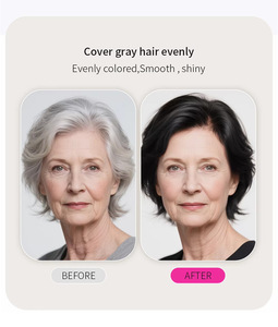 Shampoo colorant capillaire <span class=keywords><strong>TikTok</strong></span>, meilleure vente, couvrance des cheveux gris, coloration instantanée, aspect naturel, teinture capillaire à base de plantes - Product Image 6