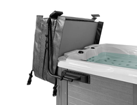 Support de couverture pour spa extérieur moderne I – Lève-couverture en aluminium à cadre complet pour bain à remous et massage – Accessoire de support de couverture