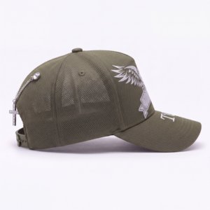 Gorra de malla de 5 paneles con logotipo personalizado al por mayor, gorra de toalla de chenilla con diamantes de imitación de alta frecuencia plateados, proveedor OEM ODM - Product Image 6