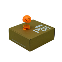Boîtes d'emballage cadeau en carton ondulé kraft de petite taille, durables, écologiques, avec laminage mat personnalisé