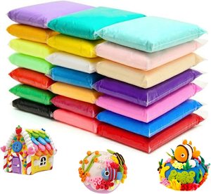 Vente chaude bricolage modélisation argile sèche à l'air pâte à jouer lumière douce argile polymère magique - Product Image 6