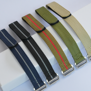 Цельный ремень безопасности ремни для Samsung Galaxy <span class=keywords><strong>Watch</strong></span> 20 мм 22 мм Спортивные липучки нейлоновые ремешки для смарт-часов и аксессуаров - Product Image 3