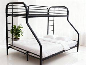 Lit en métal pas cher, cadre de lit en fer, lit en acier pour dortoir, hôtel, école, appartement - Product Image 1