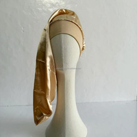 Bonnet de nuit en satin long pour femme, style béret, avec grande élastique, pour la protection des cheveux, utilisation en salle de bain et SPA, maquillage, 30x66cm
