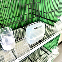 Cage d'élevage pour petits oiseaux en matériau durable, design compact et écologique pour canaris, hirondelles et autres espèces, nichoir multi-espèces