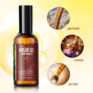 Venta al por mayor Salón de uso doméstico Suero para el cabello Reparación nutritiva Aceite de Argán marroquí natural Aceite para el cabello - Product Image 4