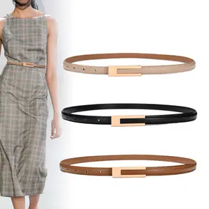 Yiwu Factory Womens Genuine Leather Belt for Jeans Pants Ladies Casual Skinny Waist Dresses Belt