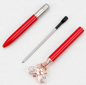 Profesyonel üreticinin renkli kelebek üst şekli promosyonlar için ofis ve öğrenci kullanımı için bükülmüş Metal tükenmez kalem - Product Image 5