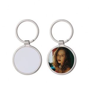 Ww313 Keychain Rectangle Sublimation Transfer <b>Blanks</b> With Metal Round Key <b>Rings</b> for Heat Press - Product Image 3