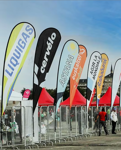 Custom Logo Polyester Teardrop Beach <b>Flags</b> with Aluminum <b>Pole</b> <b>for</b> Corporate Events - Product Image 2