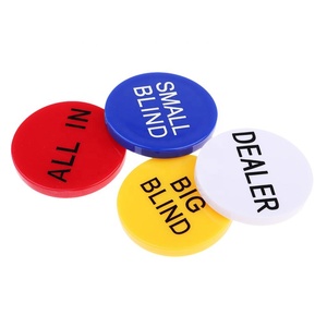 Accessoires de casino Lot de 4 boutons de croupier de <span class=keywords><strong>poker</strong></span> professionnel Texas Hold'em 2 pouces - Product Image 6