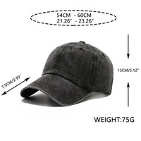 Casquette de baseball unisexe en coton lavé de couleur unie, style vintage, 6 panneaux, non structurée, réglable, à calotte souple, de haute qualité