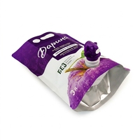 Pochettes souples personnalisées pour vin et bière, grande capacité 1,5L-5L, avec valve papillon et bec verseur