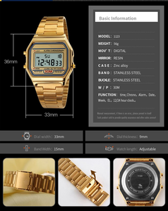 Nuevo Reloj Digital LED para Hombre, Multifunción, Alarma, Reloj Electrónico Impermeable, Simple, Cronómetro LED para Hombre y Mujer - Product Image 5