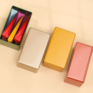 Latas Rectangulares Vacías para Té RTS de 154*<span class=keywords><strong>88</strong></span>*70 mm, Latas Metálicas de Color Macaron de 100 g para Envasado de Té Suelto - Product Image 4