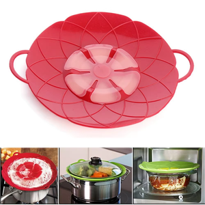 Outil de cuisine facile à nettoyer Couvercle en silicone de petite taille Bouchon en caoutchouc empêchant le débordement et le désordre - Product Image 4