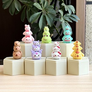 Three-dimensional Cartoon Stacked for DIY Jewelry Accessories Car Micro Landscape Doll Ornaments Kulomi Melody 12 Colors Clay