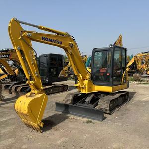 Excavadora Komatsu PC56 japonesa de segunda mano, excavadora hidráulica de cadenas Komatsu PC56-7 con pocas horas de trabajo, en stock a bajo precio. - Product Image 6