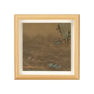 赤壁复制木框画中国传统山水画家居装饰艺术版画书桌