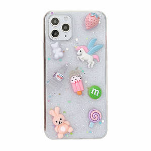 La creatividad 3D de dibujos animados pegamento epoxi goteando Gel transparente TPU funda protectora para iphone 11 - Product Image 2