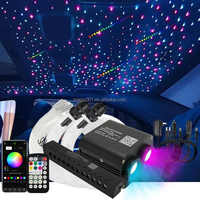 Kit de plafonnier étoilé pour voiture Rgbw Twinkle Fiber Optical Roof Light - Décoration intérieure LED ciel étoilé pour véhicules
