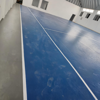 Runsure - Revêtement de sol sportif en plastique résistant à l'usure et facile à nettoyer, substrat pour sols en bois pour gymnases de basketball, certifié EN 14904