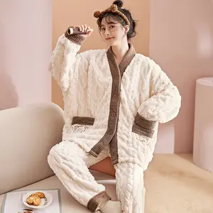 Guangzhou Baiyun Districtwomen Nachtkleding Pyjama Voor Winter Custom Pj Voor Vrouwen Pyjama Warm