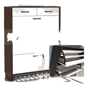 2026 Moderner Schuhschrank mit großer Kapazität für kleine Wohnungen, schlanker Klappstahlbehälter, minimalistischer Haushalts-Schuhschrank für den Eingangsbereich - Product Image 5