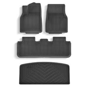 Alfombrillas de TPE personalizadas para coche sin olor, impermeables, antideslizantes, resistentes al desgaste, fáciles de limpiar, alfombrillas de 5 asientos para coche, incluido el <span class=keywords><strong>maletero</strong></span> - Product Image 1