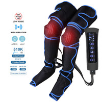 Health pal Big Lcd Bildschirm Vibration Lymphödem Luft kompression airbag Fuß-und Bein massage gerät für die Zirkulation mit Heizung
