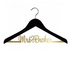 Porte-robe de mariage en acrylique, joli cintre pour robe, en <span class=keywords><strong>plexiglas</strong></span> blanc, avec une barre prénom personnalisable, paillettes - Product Image 3