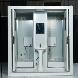 Chine pas cher <span class=keywords><strong>prix</strong></span> camp vip conteneur luxe mobile toilettes extérieur portable salle de bain et douche à vendre pour événement pour camping - Product Image 3