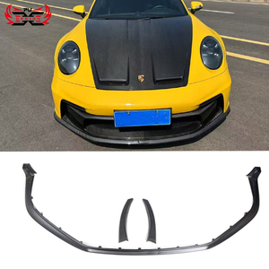Parachoques divisor delantero de fibra de carbono seco estilo <span class=keywords><strong>GT3</strong></span> para Porsche 911 992 BodyKit - Product Image 1