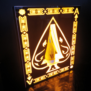 Ace Spades VIP Bouteille Display Racks LED Sign Service Letter Board Presenter Square Spades for Luxury Wine Spirit <span class=keywords><strong>Presentation</strong></span> - Product Image 1