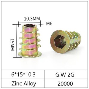 Pince à écrous en alliage de zinc en forme d'entonnoir avec insert barbelé galvanisé, pour écrous et vis métriques, pour usage extérieur et en entrepôt, en métal zingué - Product Image 6