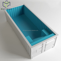 Magic House Nouveau Design 2022 Piscine Conteneur Maritime 20ft 40ft Portable pour Villa en Acier Galvanisé Design Moderne