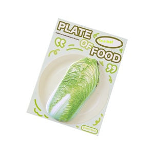 Nuevas notas adhesivas autoadhesivas de forma especial, placa de Material Base DIY, Serie de alimentos, almohadilla de notas de mensaje de vegetales simulados - Product Image 2