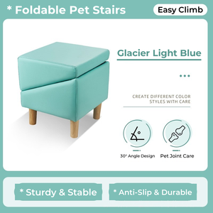 <b>Foldable</b> Pet Stairs Ottoman <b>Footstool</b> Multi Functional Pet Steps Ramp Sofa Side Pet Furniture For Small Dogs - Product Image 6