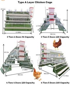 Cage à batterie pour poules pondeuses, conception RTL, poulailler d'élevage pour poules pondeuses, équipement d'élevage pour ferme avicole - Product Image 4