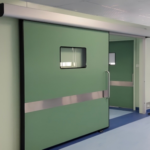 Puertas Metálicas para Cuartos Limpios, Puertas Médicas con Visión de Vidrio, Puertas de Acero para Quirófanos de Hospitales, Puertas Correderas Herméticas Automáticas - Product Image 1