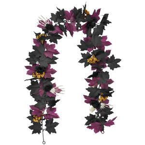 Hot Halloween Wreath Simulation Window Decoration <b>Door</b> Hanging <b>Rattan</b> Wreath Cabinet Wreath <b>Rattan</b> Hanging Home Decoration - Product Image 5