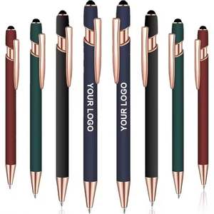 Bolígrafo 2 en 1 de Alta Calidad en Oro Rosa, Multifuncional, con Punta Táctil, Cuerpo Metálico, Artículos de Oficina, Regalo Promocional con Logotipo - Product Image 6