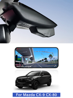 Caméra embarquée 4G HOLROADX avant/arrière 2K pour Mazda CX-9/CX-80 2016-2025, application Plug&Play, vision nocturne avec GPS et carte SIM